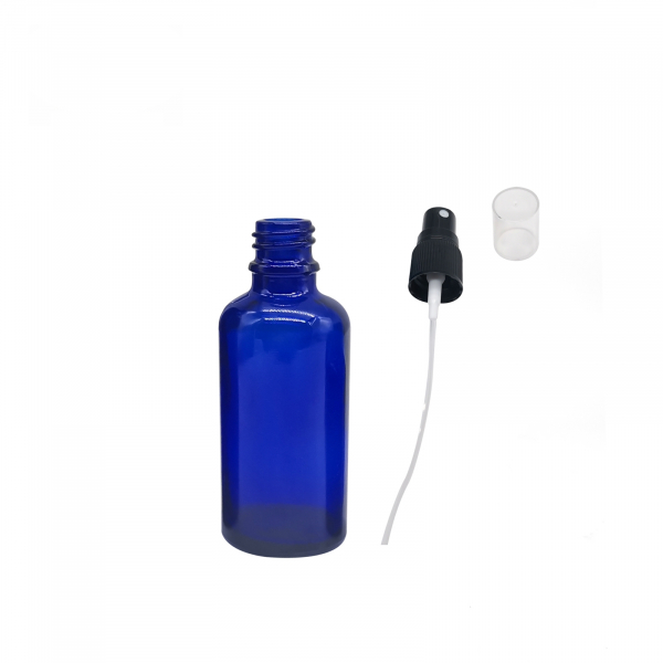 Recipient sticla albastra cu spray 50ml - set 2 buc [2]
