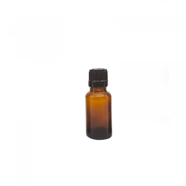 Sticla ambra cu capac picurator sigilabil negru 15ml - set 5 buc [2]