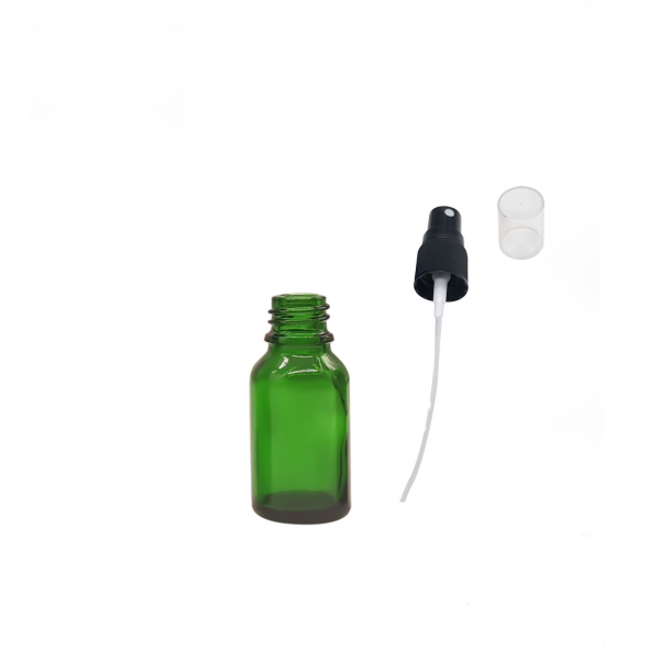 Recipient sticla verde cu spray 15ml - set 5 buc [2]