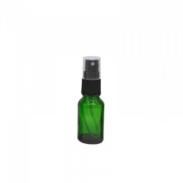 Recipient sticla verde cu spray 15ml - set 5 buc [3]