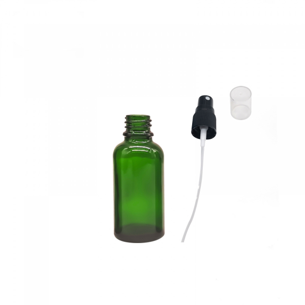 Recipient sticla verde cu spray 30ml - set 2 buc [3]