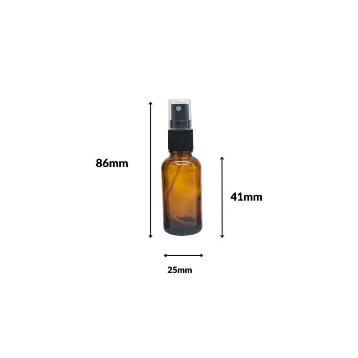 Recipient sticla ambra cu spray 10ml - set 5 buc [3]