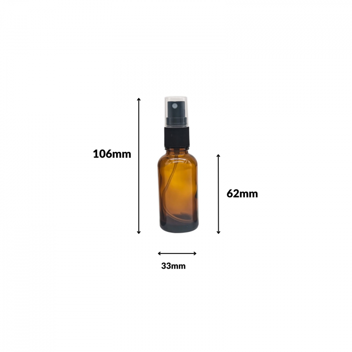 Recipient sticla ambra cu spray 30ml - set 2 buc [3]