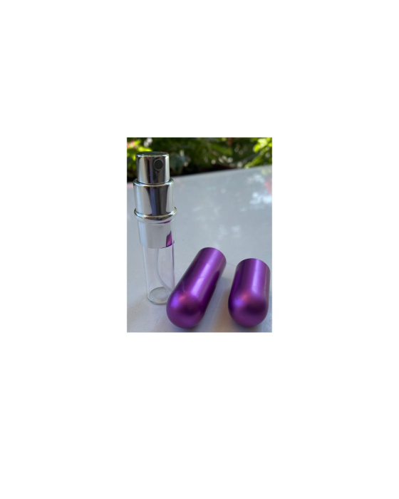Recipient sticla cu spray 5ml. in carcasa aluminiu, culoare violet [4]