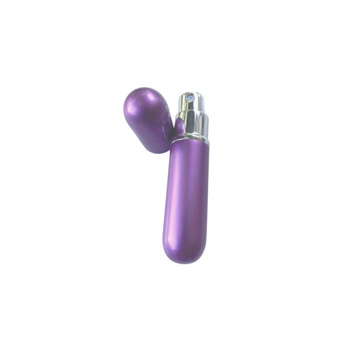 Recipient sticla cu spray 5ml. in carcasa aluminiu, culoare violet [2]
