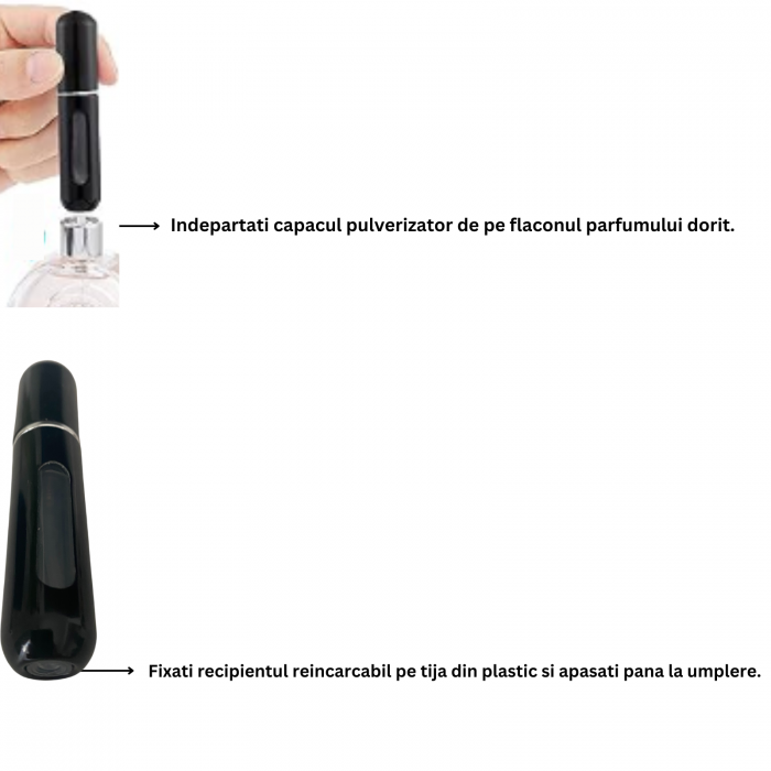 Recipient sticla cu spray reincarcabil, in carcasa, set 3 buc x 5ml [2]