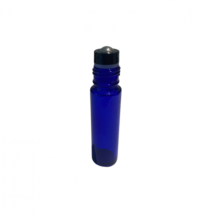 Rollon albastru 10ml, cu capac negru - set 5 buc [2]