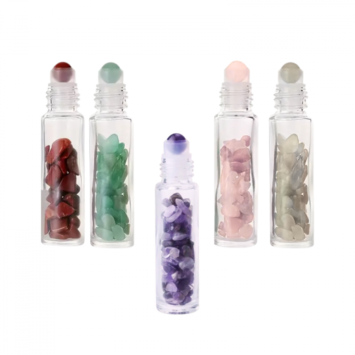 Rollon cu pietre semipretioase 10ml - set 5 buc [1]