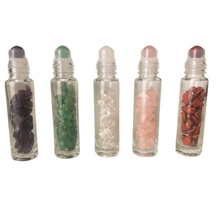 Rollon cu pietre semipretioase 10ml - set 5 buc [10]