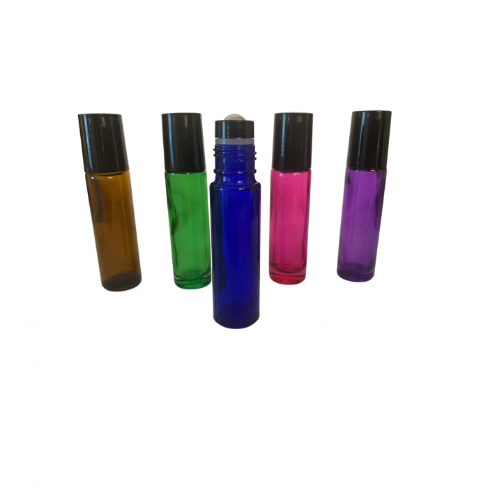 Rollon sticla colorata 10ml - set 5 buc [5]