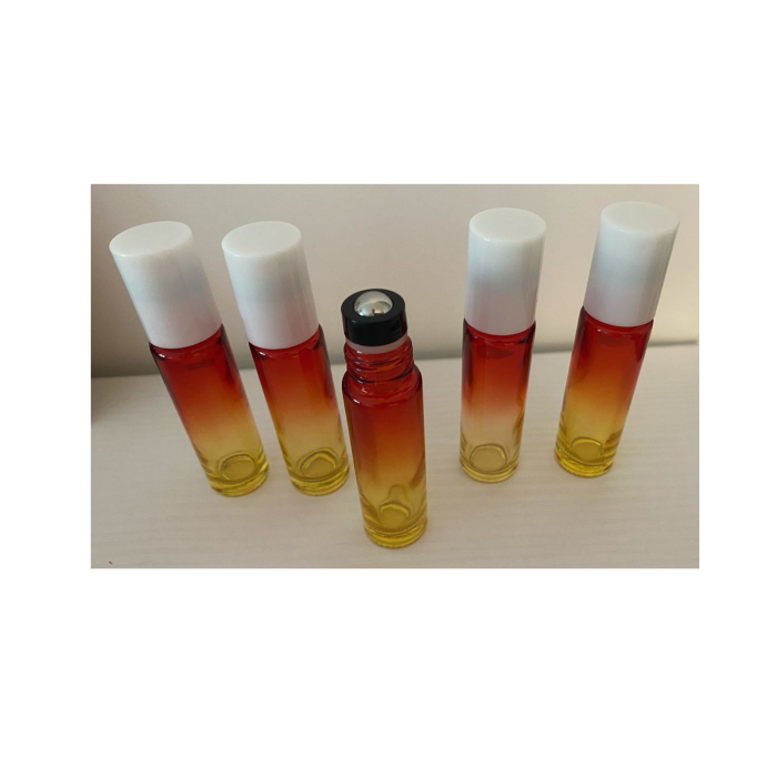 Rollon multicolor 10ml, cu capac alb - set 5 buc [5]