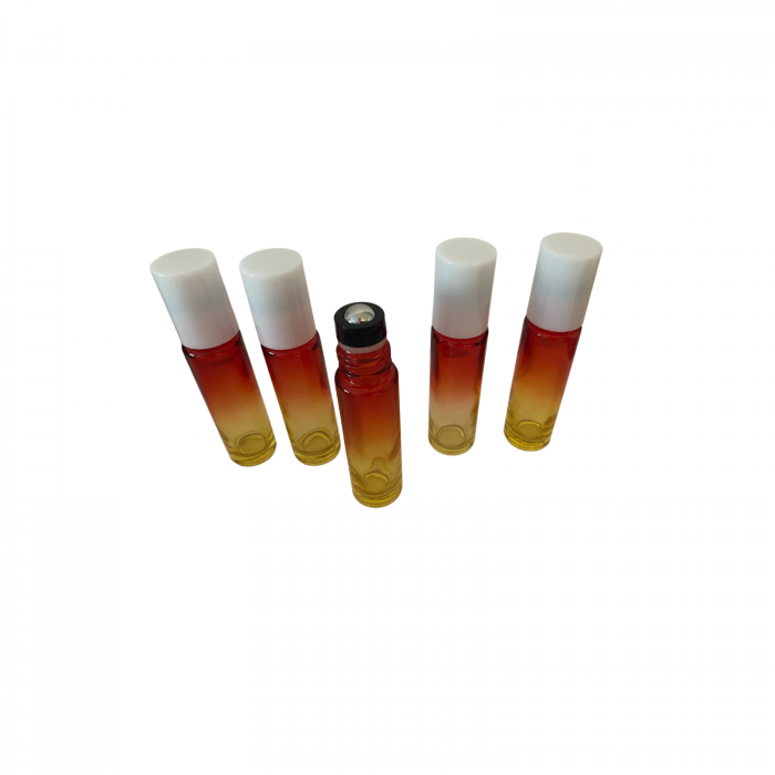 Rollon multicolor 10ml, cu capac alb - set 5 buc [5]