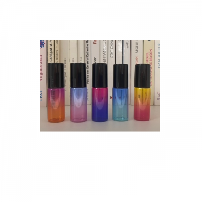 Rollon multicolor 5ml. cu capac negru - set 5 buc [2]