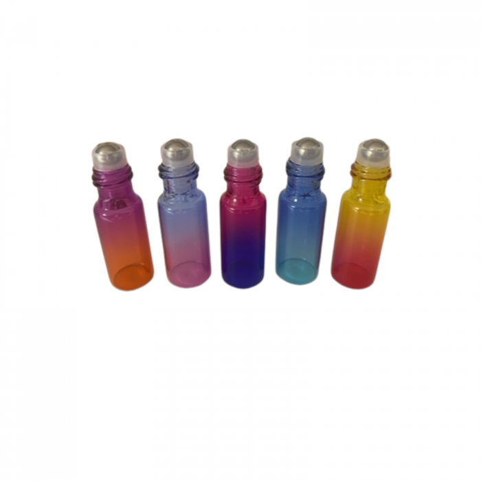 Rollon multicolor 5ml. cu capac negru - set 5 buc [4]