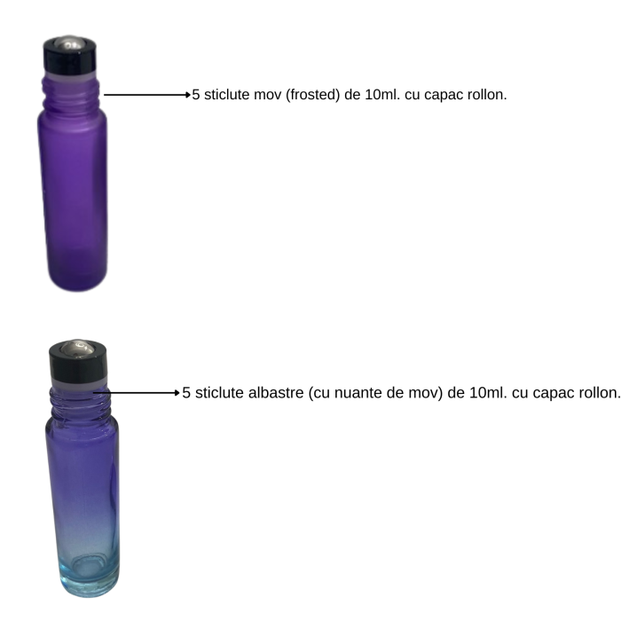 Set 10 recipiente cu rollon de 10ml [2]