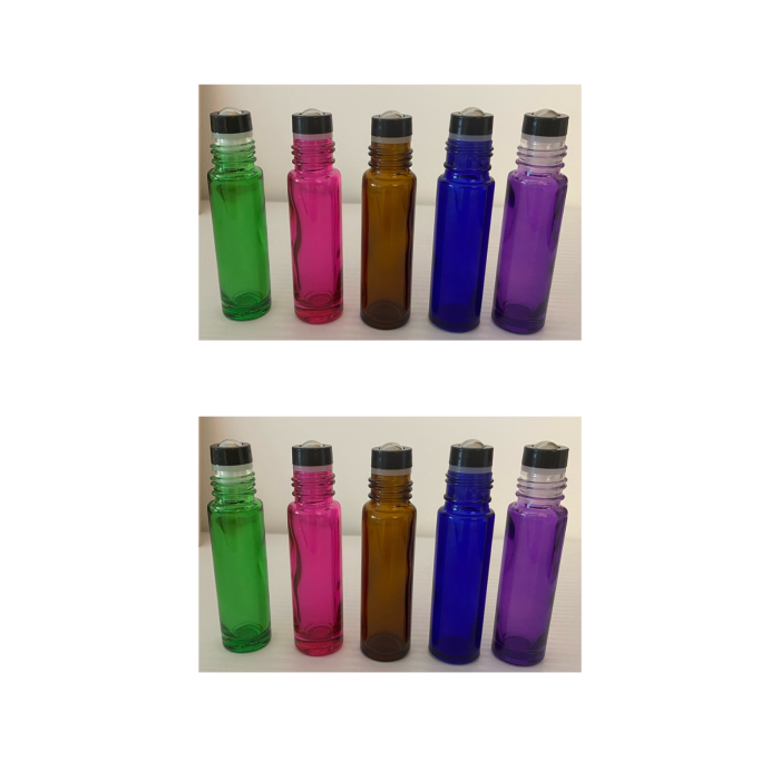 Set 10 sticlute colorate cu rollon de 10ml [3]