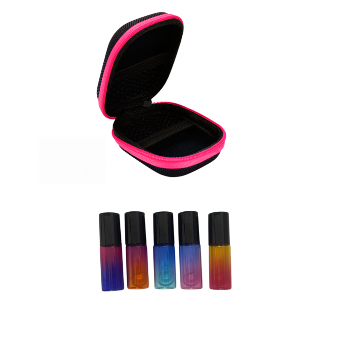 Mini organizator + 5 sticlute rollon multicolor de 5ml [1]