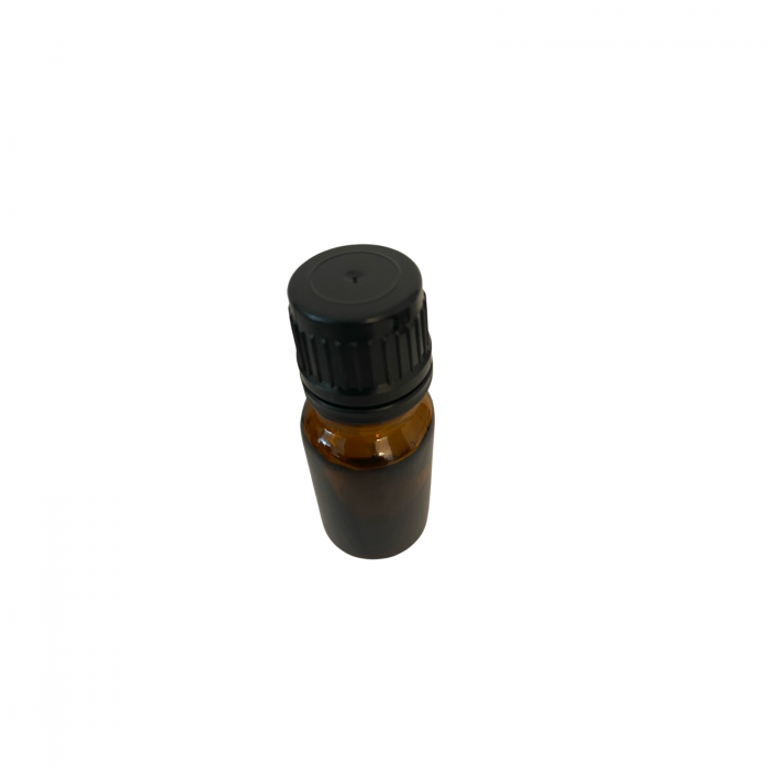 Sticla ambra cu aplicator tip pensula 10ml, capac sigilabil - set 5 buc [4]