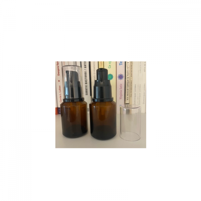 Sticla ambra cu pompa 30ml  - set 2 buc [6]