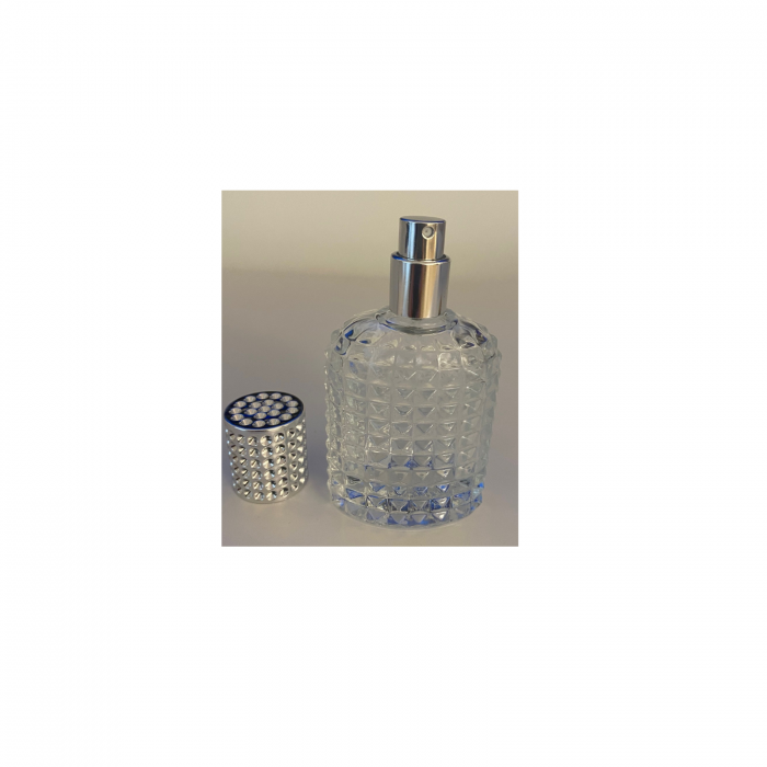 Sticla parfum reincarcabila 30ml. Dots cu capac argintiu [6]