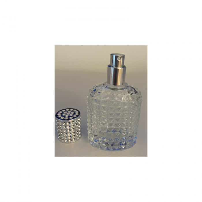 Sticla parfum reincarcabila 50ml. Dots cu capac argintiu [7]