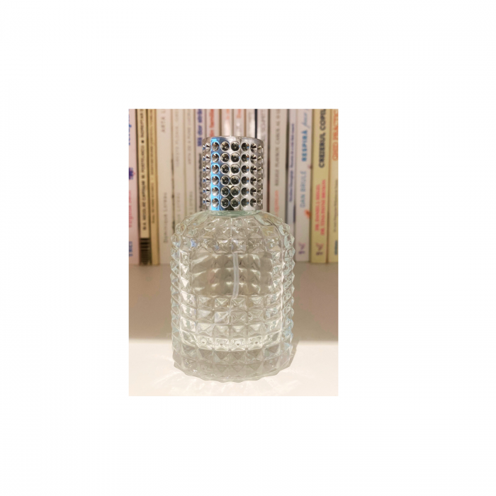Sticla parfum reincarcabila 50ml. Dots cu capac argintiu [8]