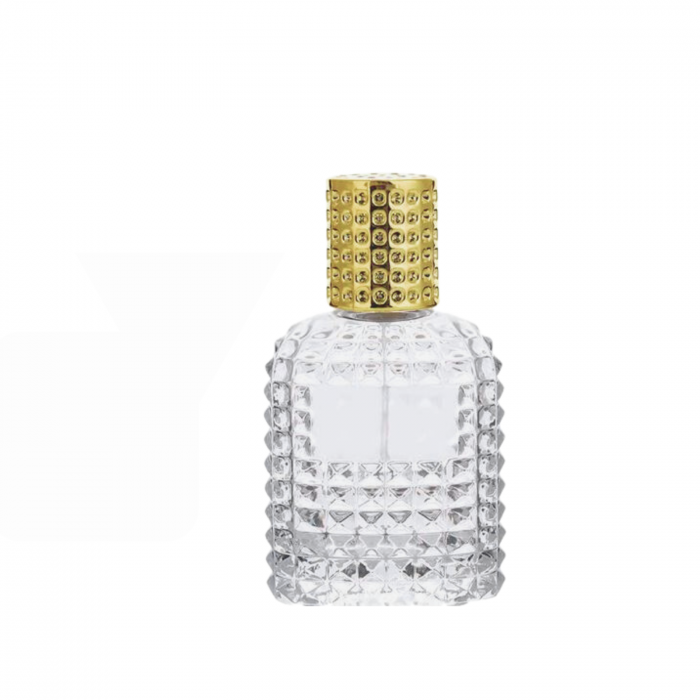Sticla parfum reincarcabila 50ml. Dots cu capac auriu [4]