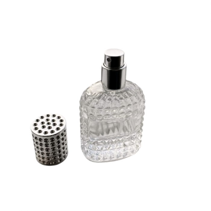 Sticla parfum reincarcabila 100ml. Dots cu capac argintiu [1]