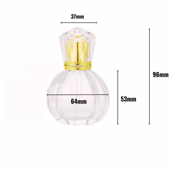 Sticla parfum reincarcabila 60ml. Round [2]