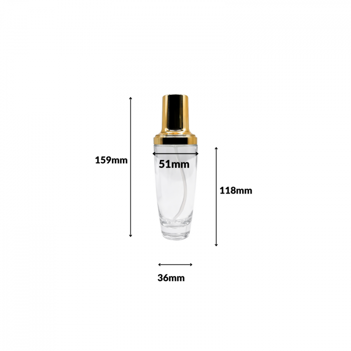 Sticla transparenta cu pompa 100ml - set 2 buc [2]