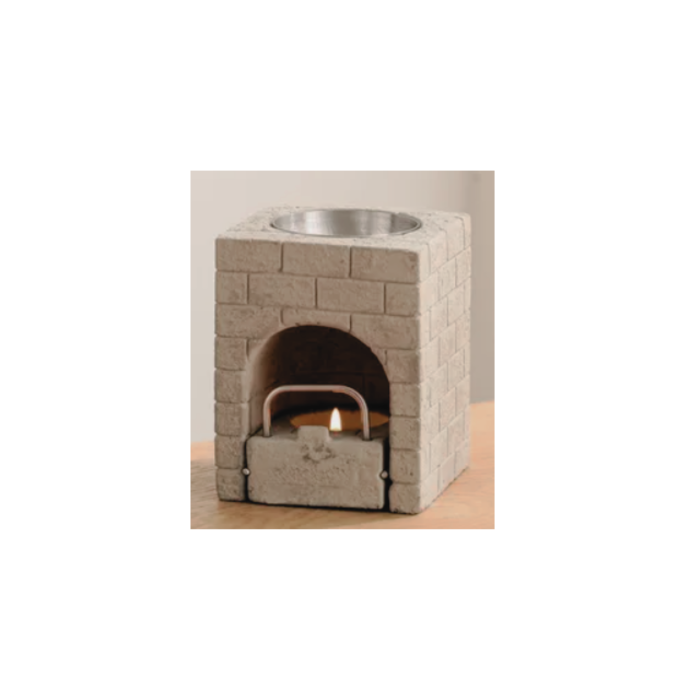 Suport pentru lumanare si ulei esential, model rustic [4]