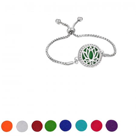 Bijuterii Aromaterapie - Bratara aromaterapie floare lotus, reglabila