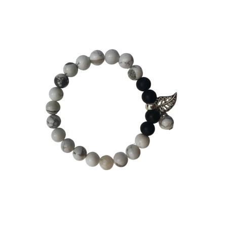 Bratara cu pietre naturale albe [3]