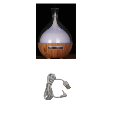 Difuzor aromaterapie MARA, lumina LED 7 culori, volum 80ml [2]