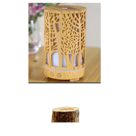 Pachet: Difuzor aromaterapie cu lumina led si Suport lumanare [2]