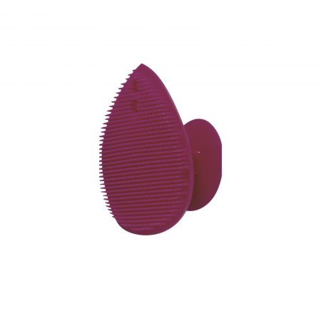 Perie silicon pentru curatarea tenului, culoare violet