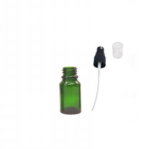 Recipient sticla verde cu spray 10ml - set 5 buc [2]