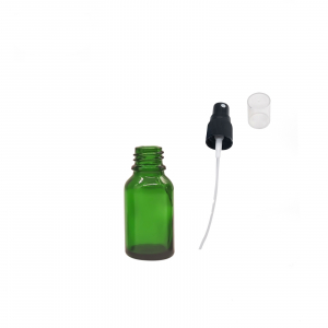 Recipient sticla verde cu spray 15ml - set 5 buc [1]