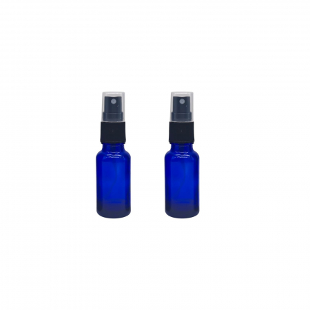 Recipient sticla albastra cu spray 30ml - set 2 buc [3]