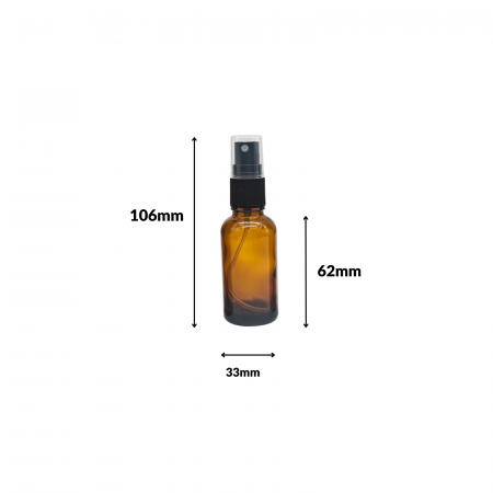Recipient sticla ambra cu spray 30ml - set 2 buc [2]