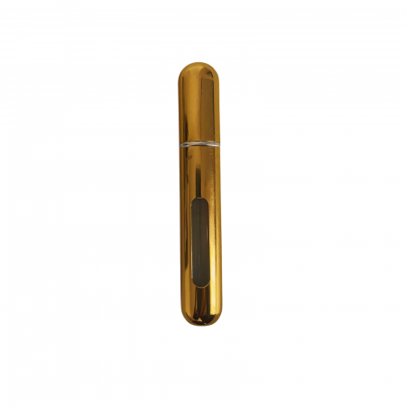 Sticlute pentru parfum - Recipient sticla cu spray 8ml in carcasa aurie, reincarcabil