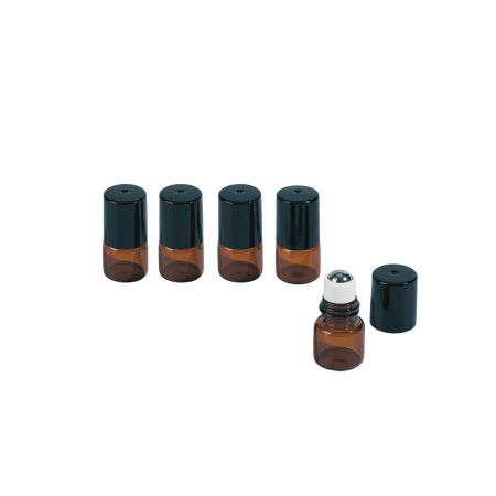 Sticlute pentru parfum - Rollon ambra 1ml - set 5 buc