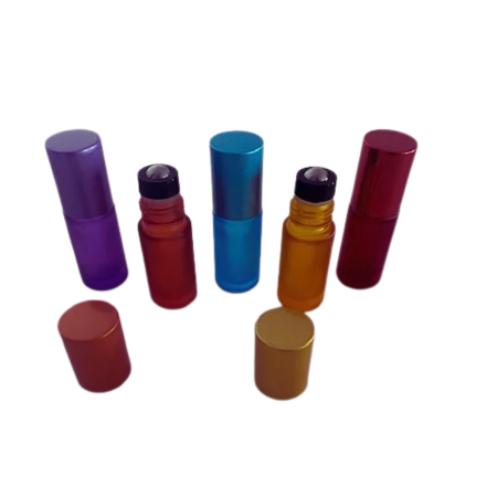 Sticlute pentru parfum - Rollon frosted 5ml - set 5 buc