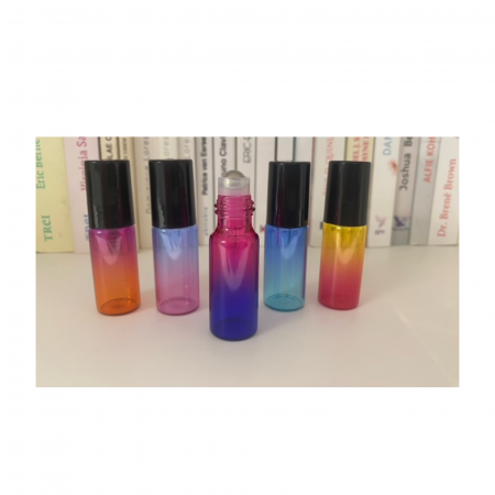 Rollon multicolor 5ml. cu capac negru - set 5 buc [2]
