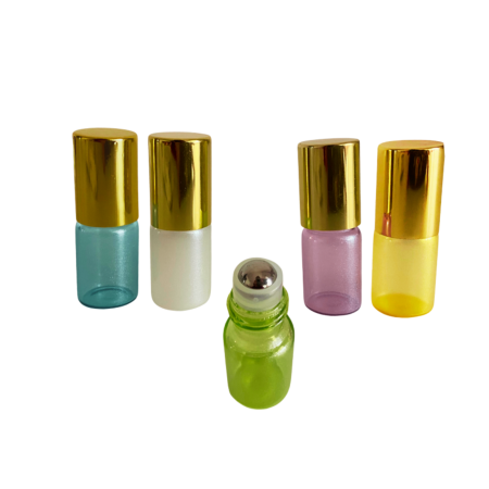 Rollon sticla colorata 3ml - set 5 buc