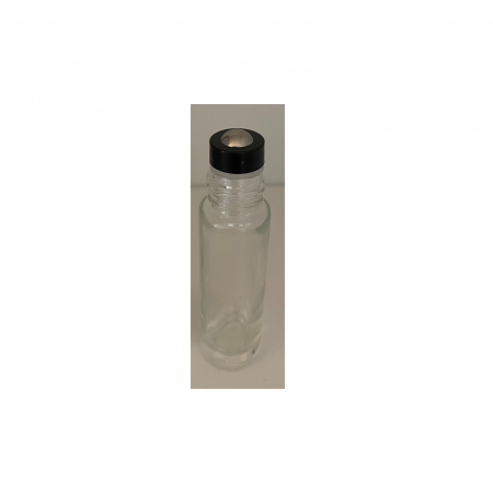 Rollon transparent 10ml, cu capac alb - set 5 buc [3]