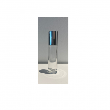 Rollon transparent 10ml, cu capac argintiu - set 5 buc [4]
