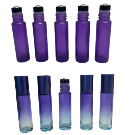 Sticlute rollon si creioane aromaterapie - Set 10 recipiente cu rollon de 10ml