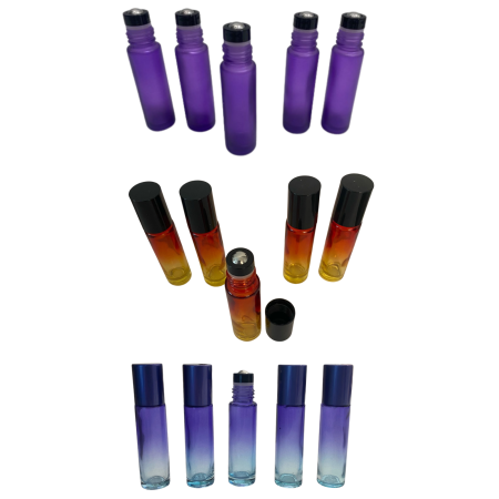 Set 15 sticlute colorate cu rollon de 10ml [2]