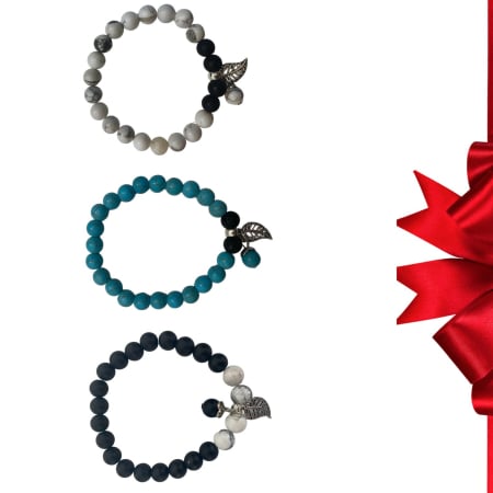 Idei de cadouri - Set de 3 bratari din pietre naturale